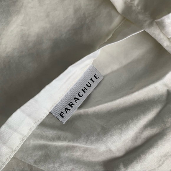 $220 PARACHUTE 100% Cotton KING/CAL Duvet Cover + 2 Pillow Cases Cream - Picture 15 of 16